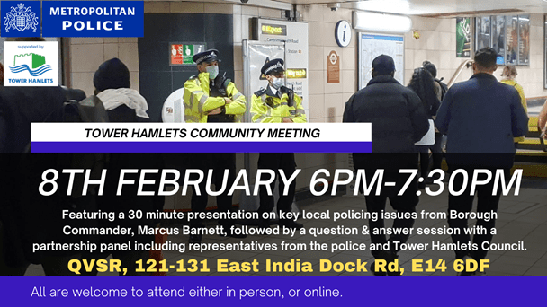Community meeting with Commander&nbsp;Barnett